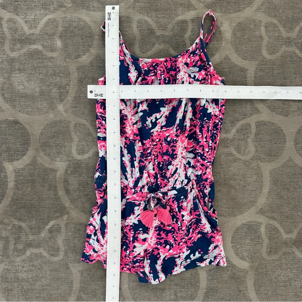 Lilly Pulitzer girls Aleene Romper “Nauti Navy Beyond the Sea” -summer